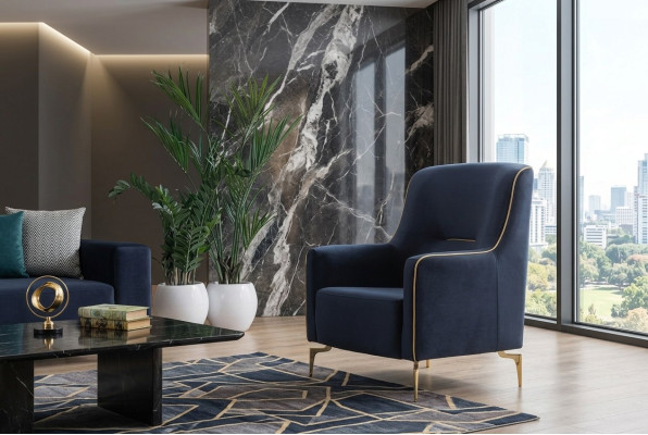 Fauteuil éénzitter 1 zitclubsessel stof Moderne stoel woonkamer meubels Textiel