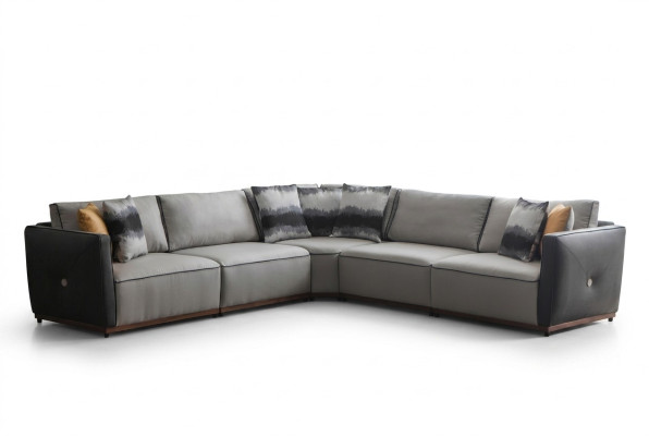 Hoekbank Bankstellen L-vorm Grote bank Hoek Woonkamer Polyester Modern Luxe Stof Nieuw