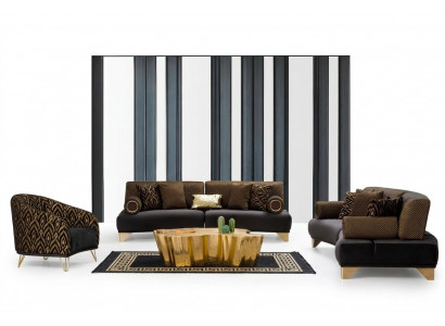 Sofagarnituur Garnituur Banken Bank Fauteuil Driepersoonsbank 3+3+1 Zits Stof Groep Nieuw