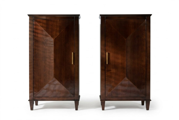 Kast Klassieke meubels Luxe kasten Hout Woonkamer Bruine hoge kast