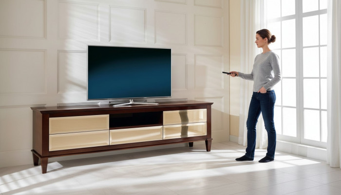 Lowboard tv-standaard Sideboard commode Woonkamer Modern Hout Design Meubels