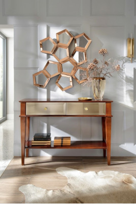 Console tafel slaapkamer console tafel hout luxe klassieke commode bruin nieuw
