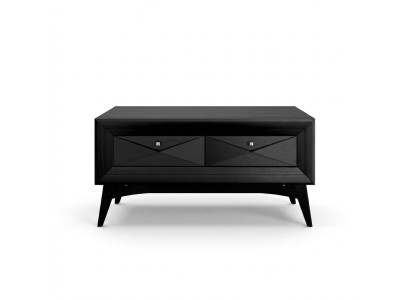 Standaard tv laag dressoir bijzettafel woonkamer modern hout zwart design