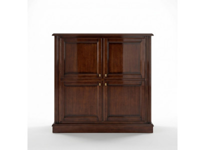 Commode luxe kast kasten dressoirs woonkamer hout klassiek ontwerp bruin