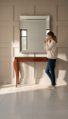 Console tafel Tafel Console Bijzettafel Hout Luxe Bruin Design Klassiek Nieuw