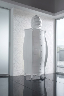 Luxe commode kasten laden hout slaapkamer modern ontwerp wit stijl groot