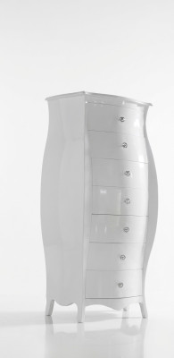 Luxe commode kasten laden hout slaapkamer modern ontwerp wit stijl groot