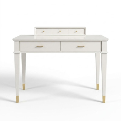 Kaptafel Console Tafel Luxe Hout Slaapkamer Wit Modern