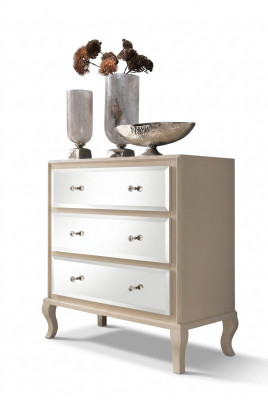 Kast Sideboard Kast Ontwerper Luxe Kasten Laden Modern Beige Ontwerp