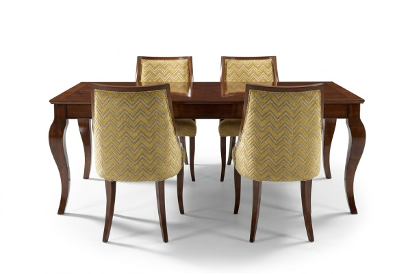 Hoogglans tafel Eettafel Tafels Eettafel Bruin Luxe Eetkamer Hout Nieuw