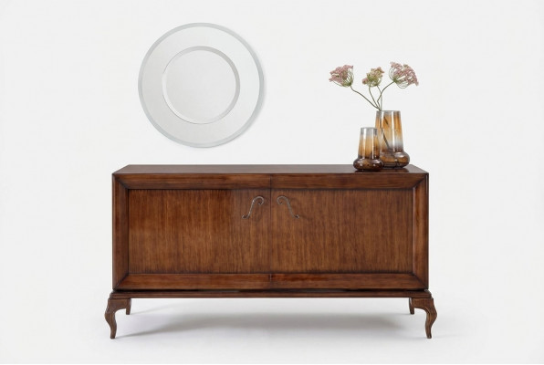 Bruine dressoir commode kasten houten luxe woonkamer meubels kast