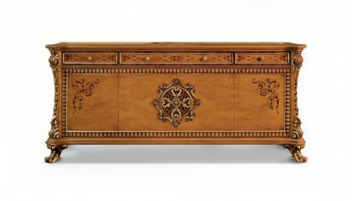 Luxe dressoir xxl dressoir houten dressoir meubels kast bruin