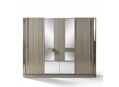 Kledingkast Houten kast Kast Slaapkamer Luxe Kasten Bruin
