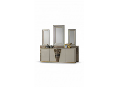 Sideboard ladekast woonkamer hout modern beige luxe kasten design