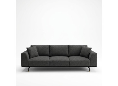 Vierzitsbank 4-zitsbanken Modern Grijs Design Stof Polyester Nieuw
