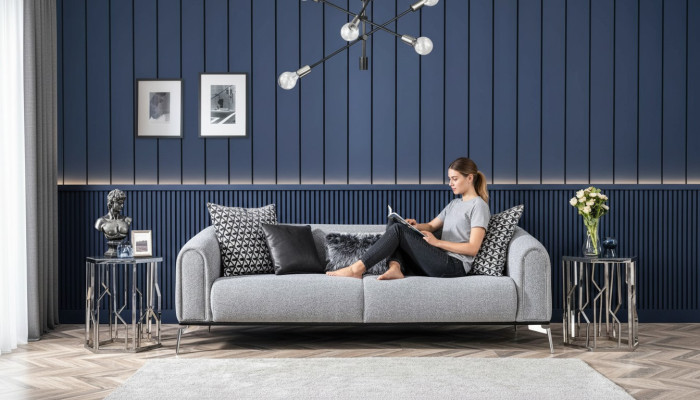 Dries zitsbank 3-zitsbanken Zithoes grijs Woonkamer Modern Luxe