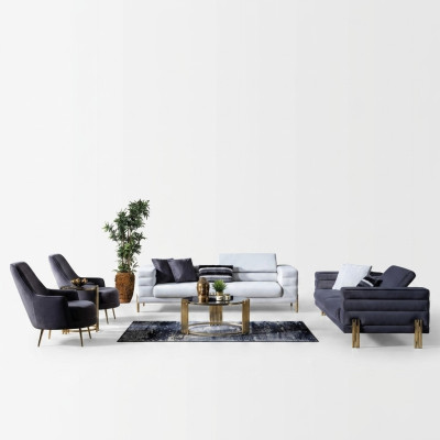 Sofaset Compleet bankstel Bank Zits Stof Modern Set 4-delig