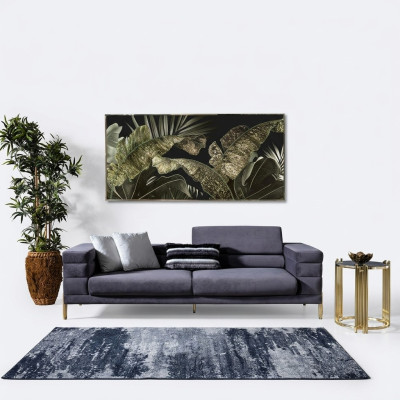 Driepersoonsbank 3-zits banken stof Grijs Woonkamer Luxe Modern Zitbank