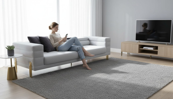 Vierzitter bank 4-zitsbanken stof wit woonkamer luxe modern zitje