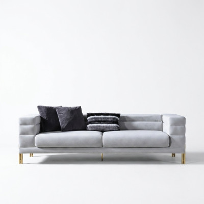 Vierzitter bank 4-zitsbanken stof wit woonkamer luxe modern zitje