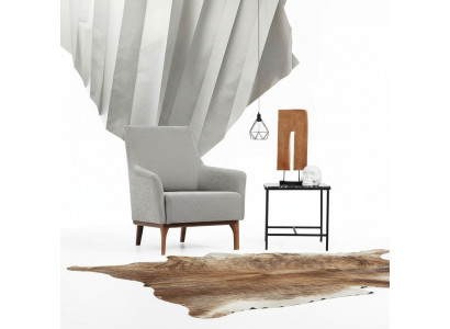 Fauteuil Oorfauteuil Cocktails fauteuil Stof Woonkamer Grijs Modern Design