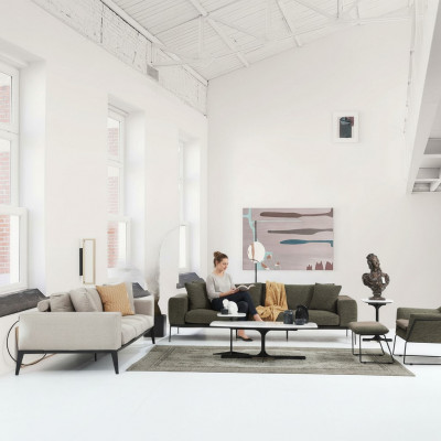 Moderne bankstel Luxe Bankstellen Driezitter Stoel Compleet Set Grijs