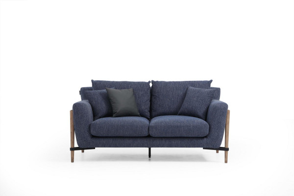 Vierzitsbank 4-zits stoffen bankstellen Modern Design Woonkamer Blauw