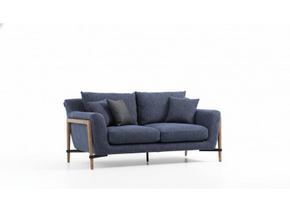 Vierzitsbank 4-zits stoffen bankstellen Modern Design Woonkamer Blauw