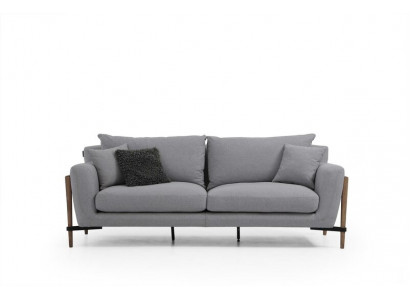 Vierzitterbank 4-zits stoffen sofa's modern ontwerp woonkamer grijs