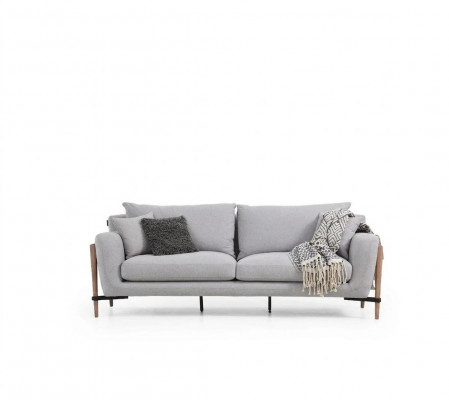 Tweezitsbank 2 zits stoffen banken modern design woonkamer grijs
