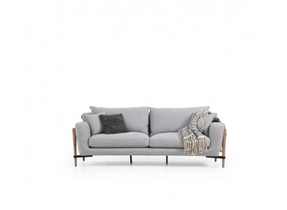 Tweezitsbank 2 zits stoffen banken modern design woonkamer grijs