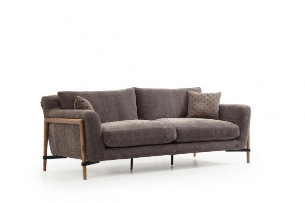 Vierzits bankstel 4-zits stoffen banken Modern design Woonkamer Grijs