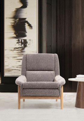 Bankstellen Bankstel 2-zits fauteuil Tweepersoons stof Woonkamer Grijs