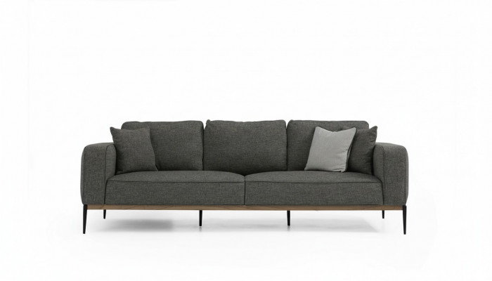 Tweepersoonsbank 2-zits stoffen sofa's modern design woonkamer grijs