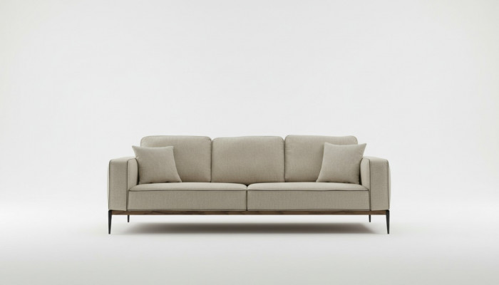 Bankstel Vierzitter 4-zits Stoffen Banken Modern Ontwerp Woonkamer Beige
