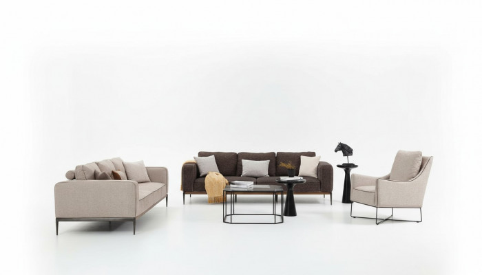 Sofa set 431 seater sofa set Beige Sofas Armchair Modern Set