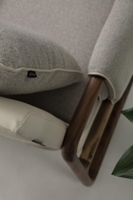 Sofa set 4-zitter fauteuil vierzitter modern stof grijs set ontwerp