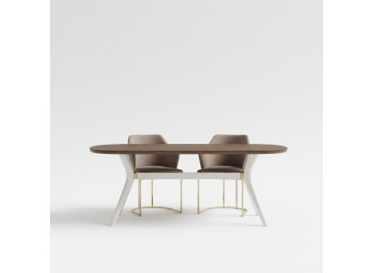 Eetgroep Eetkamer Luxe Eethoek Eettafel Tafel Stoelen Bruin Set 7-delig