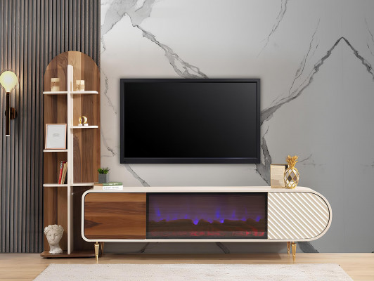 TV-standaard RTV Lowboard Rekken Dressoir Tafel Modern Wit Luxe Nieuw