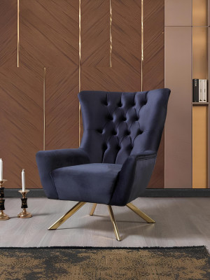 Chesterfield bankstel Driepersoons fauteuil Blauw Luxe Set 3dlg 3+3+1 Chesterfield bankstel Driezits fauteuil Blauw Luxe Set 3dlg 3+3+1