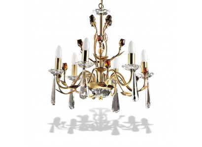 Moderne kristallen kroonluchter plafondlamp plafondpracht hangende kristallen lamp