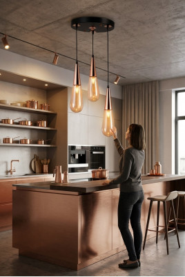 Luster Luxe Kroonluchter Plafondlamp Plafondlamp Modern Goud Glas