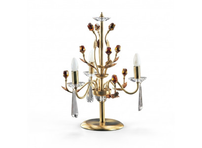 Gouden kristallen tafellamp luxe verlichtingsarmaturen lamp lichtkroonluchter