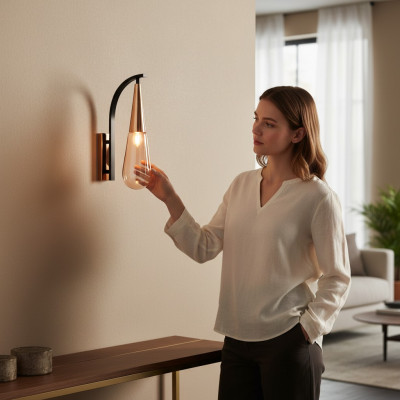 Hangende lichtbron Plafondluchter Wandlamp Kroonluchter Wandlamp