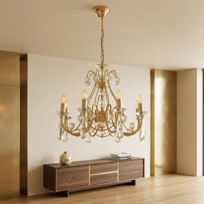 Luxe plafondlamp kroonluchter plafondlamp kroonluchter gouden kristal