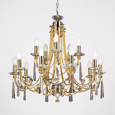 Luxe kroonluchter plafondlamp kroonluchter plafondlamp goudkristal.