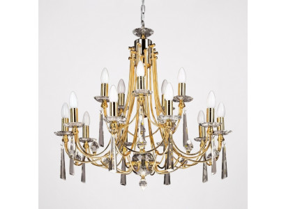 Luxe kroonluchter plafondlamp kroonluchter plafondlamp goudkristal.