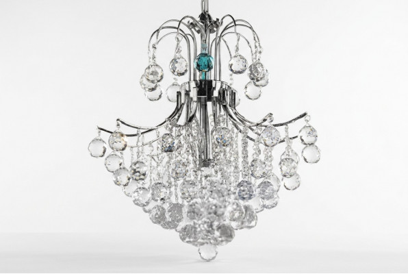 Lüster Art Luxus Plafondlamp Kroonluchter Hanglampen Zilver