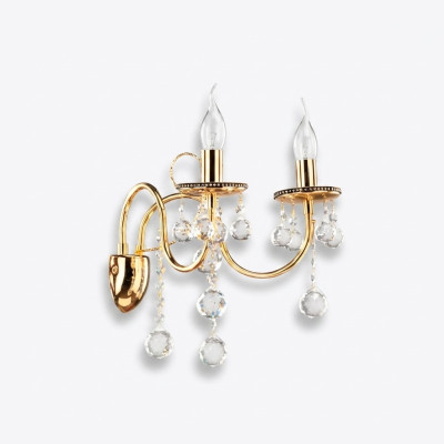 Kandelaar Hanglamp Wandlamp Kroonluchter Muur Lampen Kristal Goud