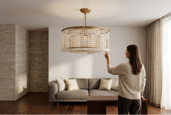 Lustre kroonluchter plafondlamp plafondlamp goud luxe armatuur lamp